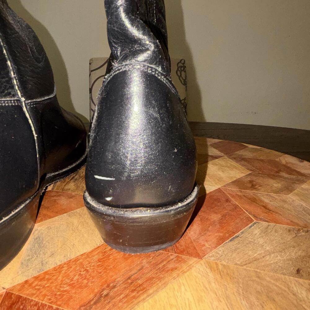 Evenin’ Star Men’s Western Black Leather Dusti Boots Size 13 Width D - Picture 9 of 13